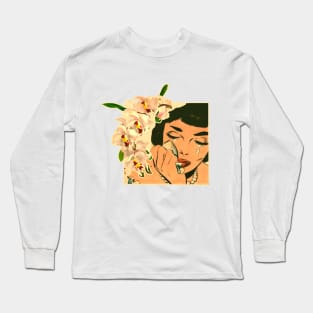 Crying woman Long Sleeve T-Shirt